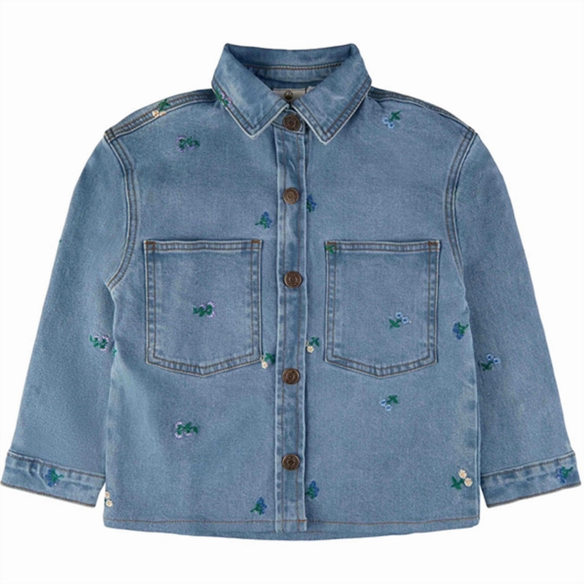 Anti Pilling Surface Durable Buttons THE NEW Blue Denim Fifi Denim Shirt