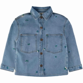 Anti Pilling Surface Durable Buttons THE NEW Blue Denim Fifi Denim Shirt