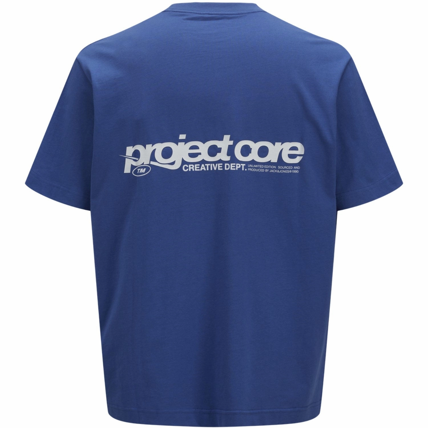 Jack & Jones Junior Beaucoup Blue Union Back Print T-Shirt Crew Neck NonIrritating Fabric