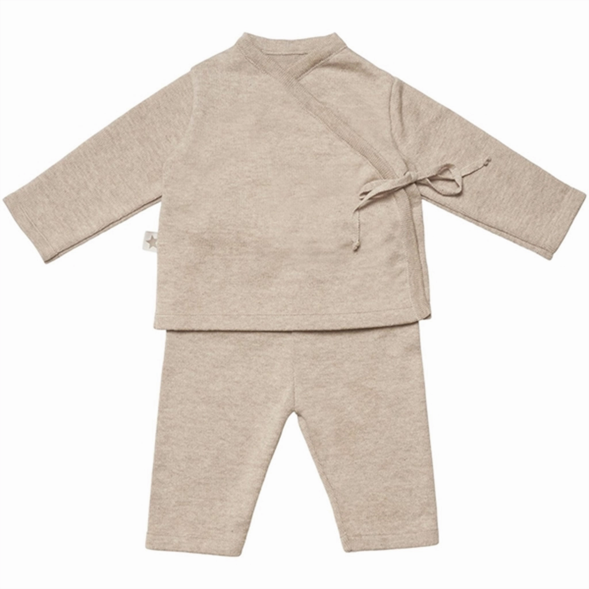 Huttelihut Vad Baby Set Camel Pure Cotton Winter Layering
