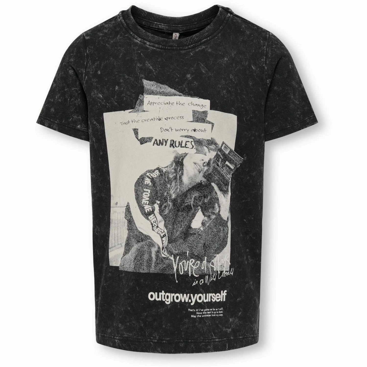 kids ONLY Black Pernille Style T-Shirt Stylish Day Wear TemperatureControl Fabric