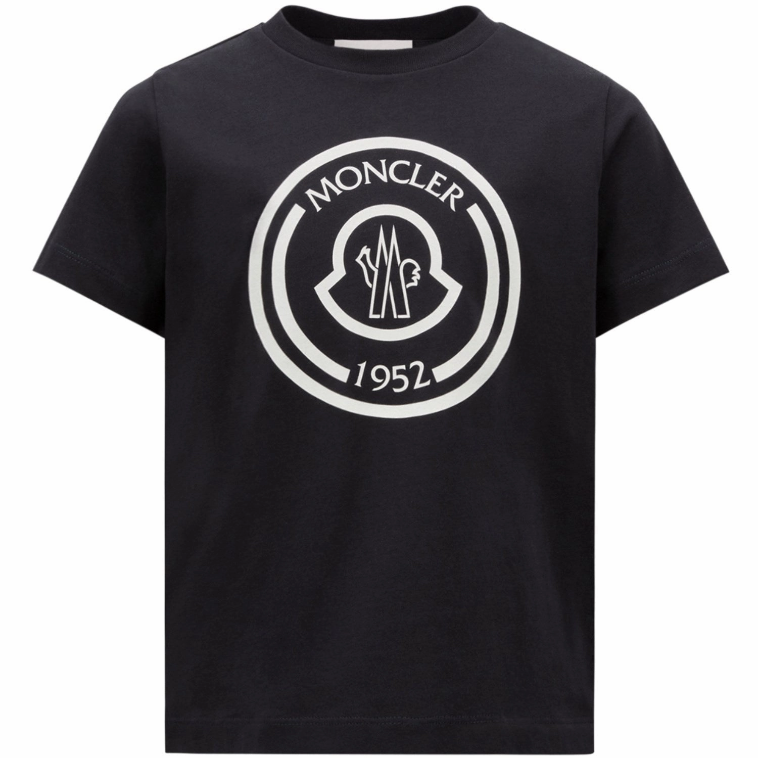 Moncler Navy T-Shirt Textured Surface