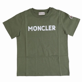 Stylish and Easygoing Moisture Management Technology Moncler T-Shirt Medium Green