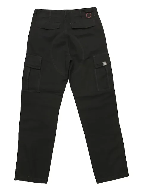 Chic Look The Blue Skin Pantalone da uomo Cargo in Ripstop vestibilit?? comoda a vita alta CARG22L nero
