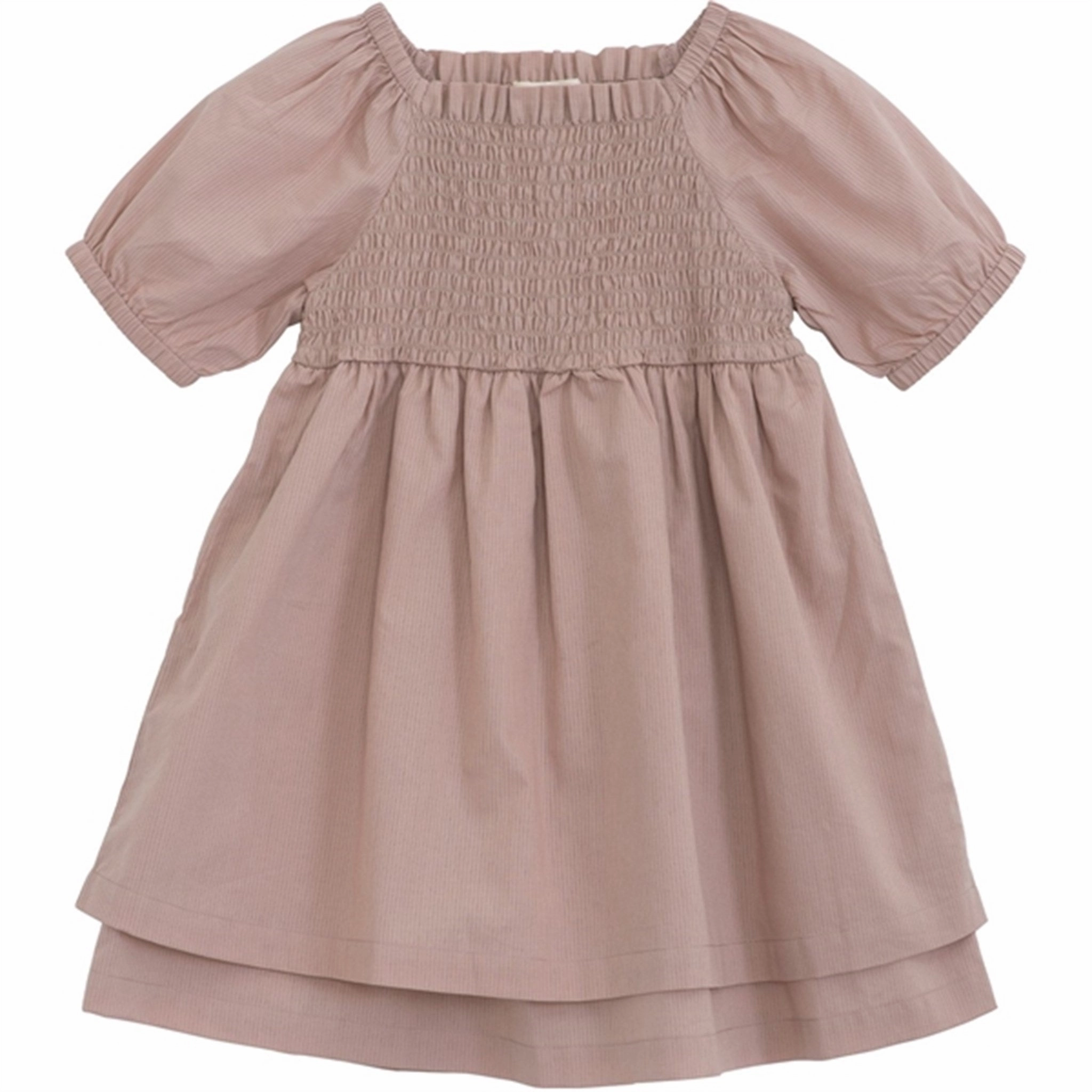Body Confidence Textured Layers Serendipity Almond Smock Dress
