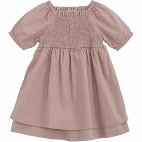 Serendipity Almond Smock Dress Cozy Wearable