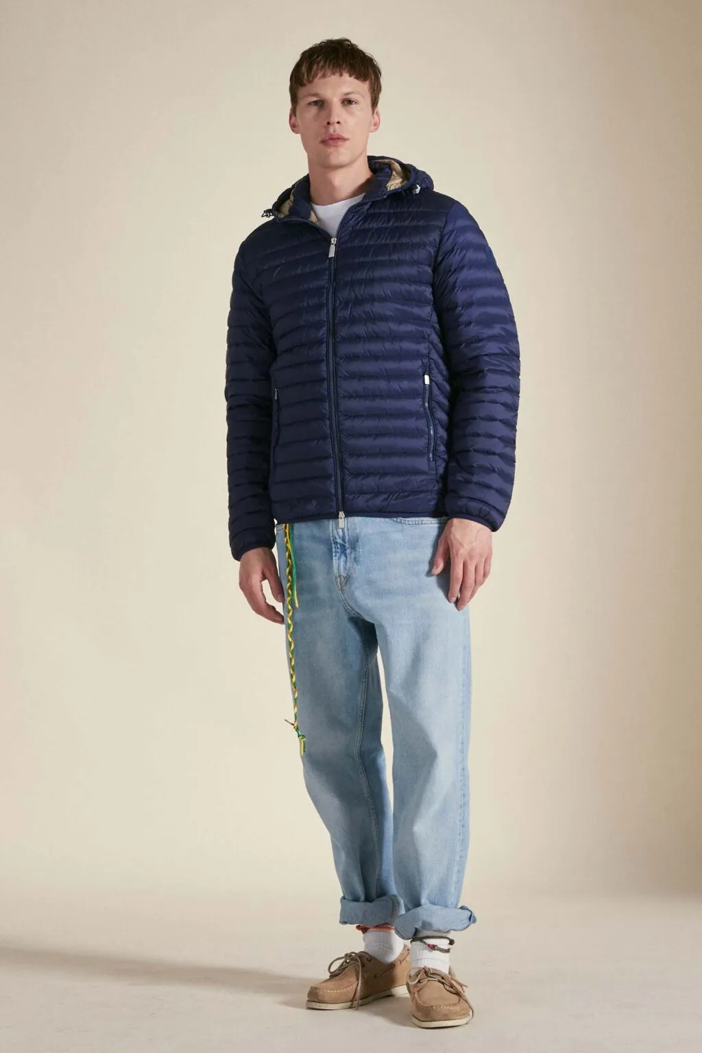 Ciesse Piumini giacca con cappuccio da uomo in piuma leggera Larry 245CFMJ00126 blu suitable for gift giving