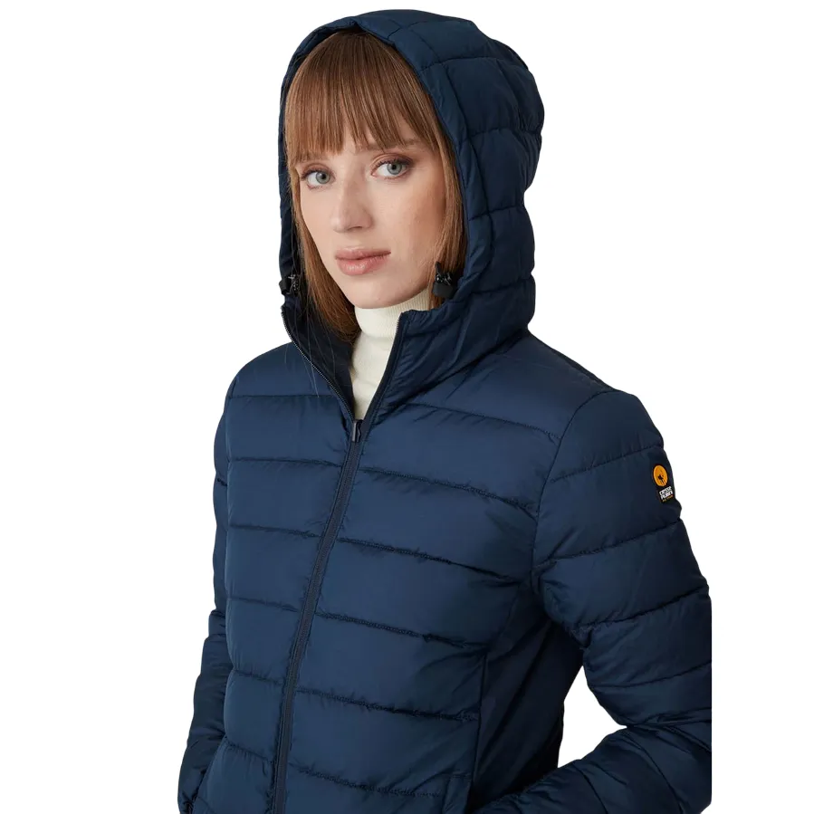 Propose Luggage Ciesse Piumini Giacca da donna con cappuccio linea sfiancata e reversibile Jusy blu