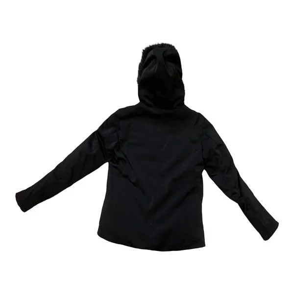 Cozy Fit Ciesse Piumini piumino da donna con cappuccio e pelliccia 201XXW 196CO nero