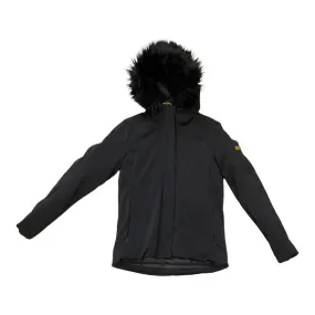 Ciesse Piumini piumino da donna con cappuccio e pelliccia 201XXW 196CO nero Reflective accents Game Day