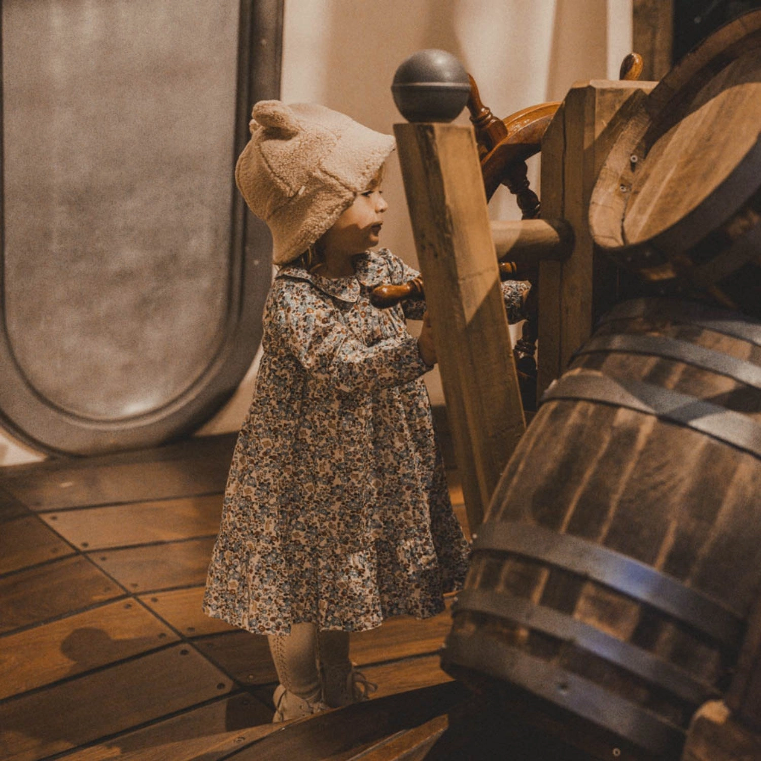 Non-Iron Stylish Mood That's Mine Flora Bunnies Rouge Natascha Dress