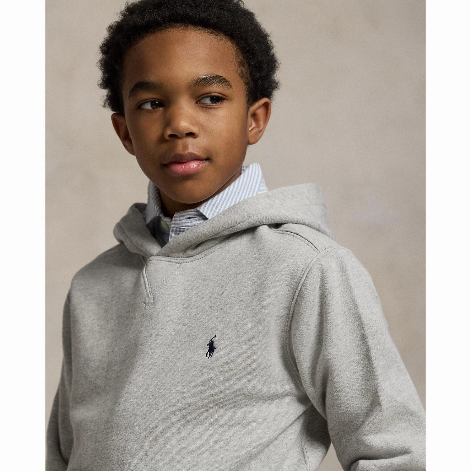 Hare like Style Feel Polo Ralph Lauren Boy Long Sleeved Hoodie Andover Heather