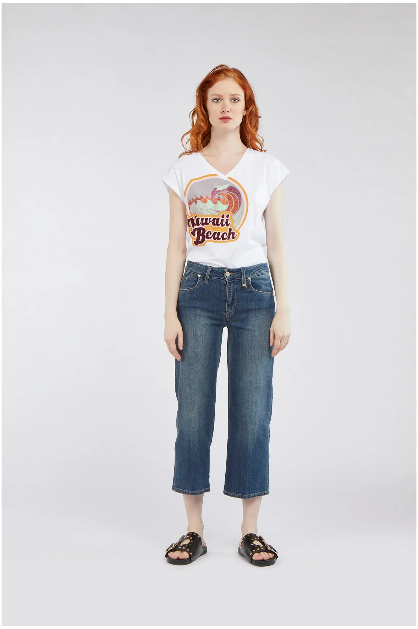 Skinny Fit Casual Essentials Caf??Noir Pantalone Denim Culotte Greta C7JJ3150 B007 blu medio chiaro