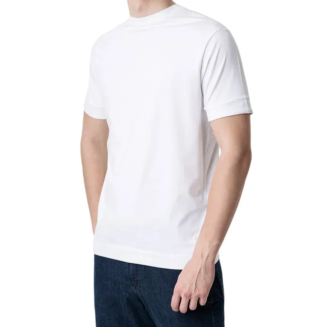 Hamaki-Ho maglietta manica corta da uomo in cotone PE229H bianco Sporty Design