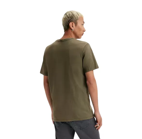 Levi's maglietta manica corta da uomo Housemark Original Little Logo 566050021 verde Bright and Bold