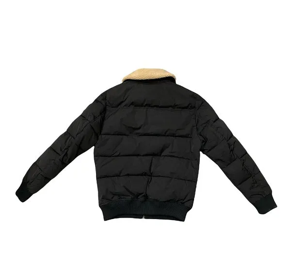 Receipt Concealer Censured giacca da uomo con collo pelliccia Combo Shearling JM4054T FSNY 90 nero