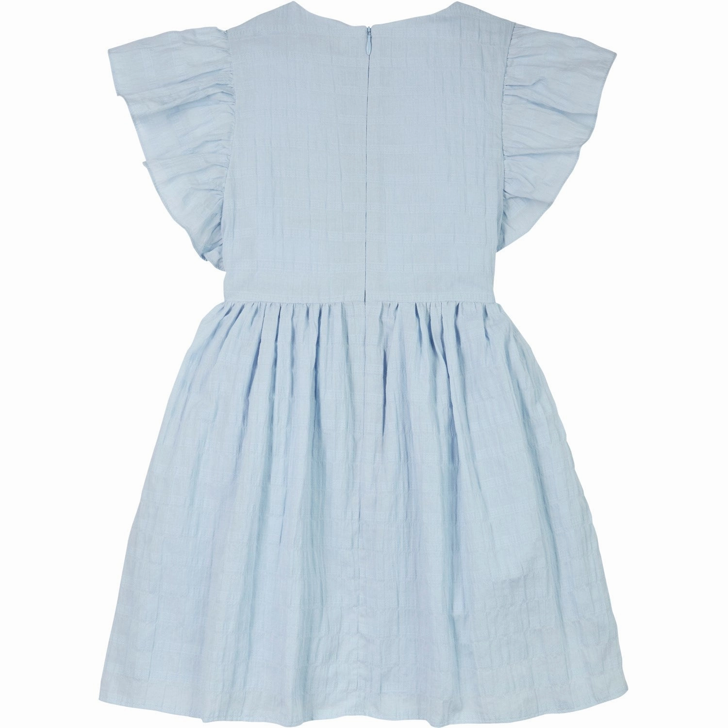 Tommy Hilfiger Breezy Blue Textured Cotton Dress SS Balanced Texture Soft Layering