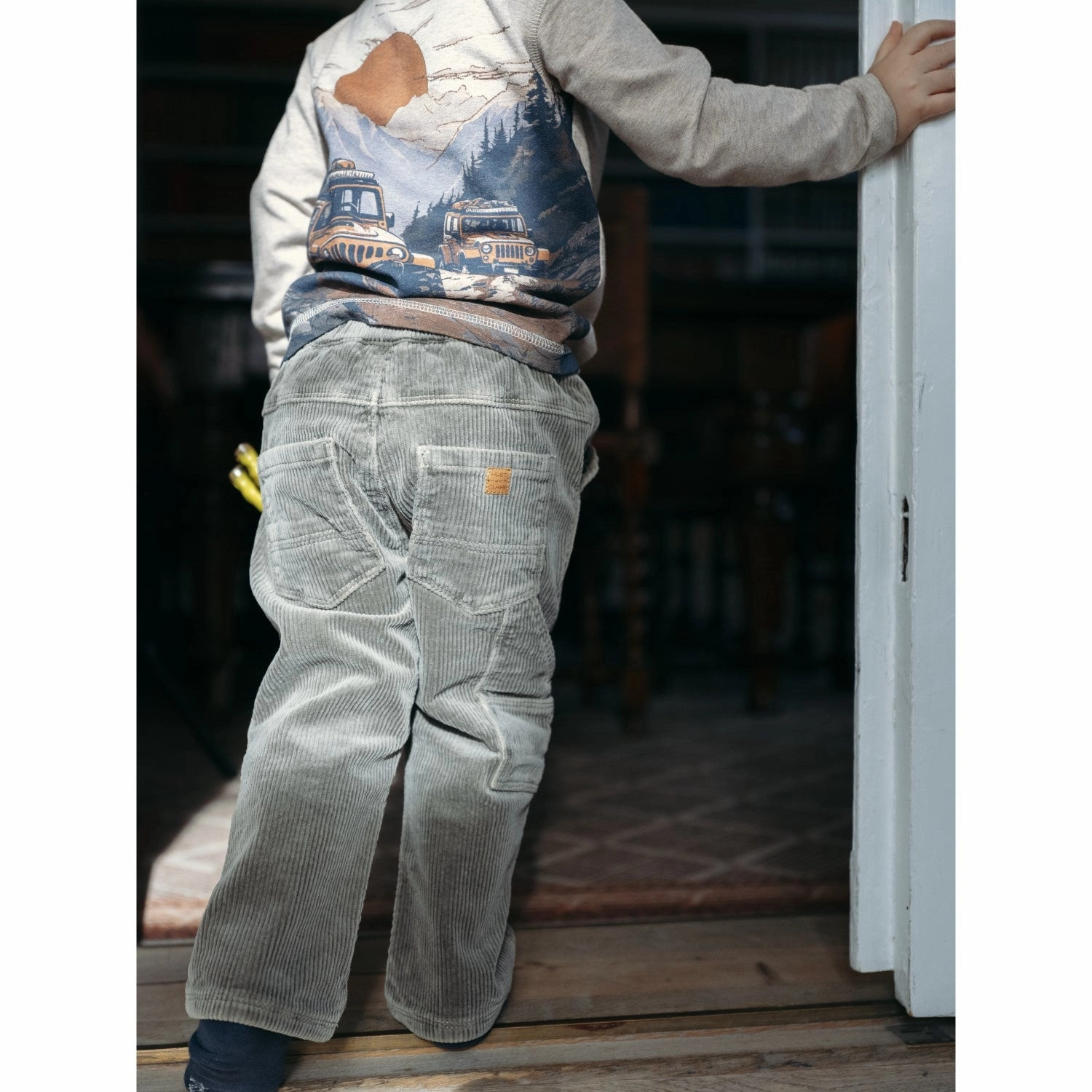 Micro Perforated Texture Soft Touch Hust & Claire Beige Melange Anton Blouse