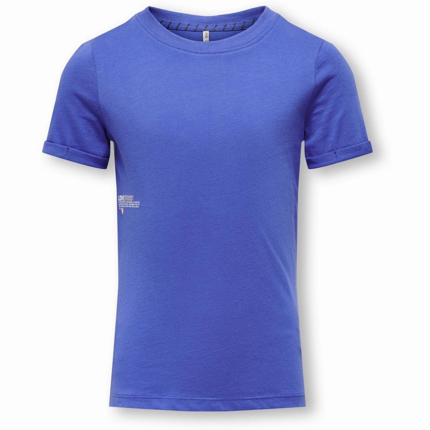 Classic Trend Look Stone Wash Process kids ONLY Dazzling Blue Story Ina Reg Fold-Up T-Shirt