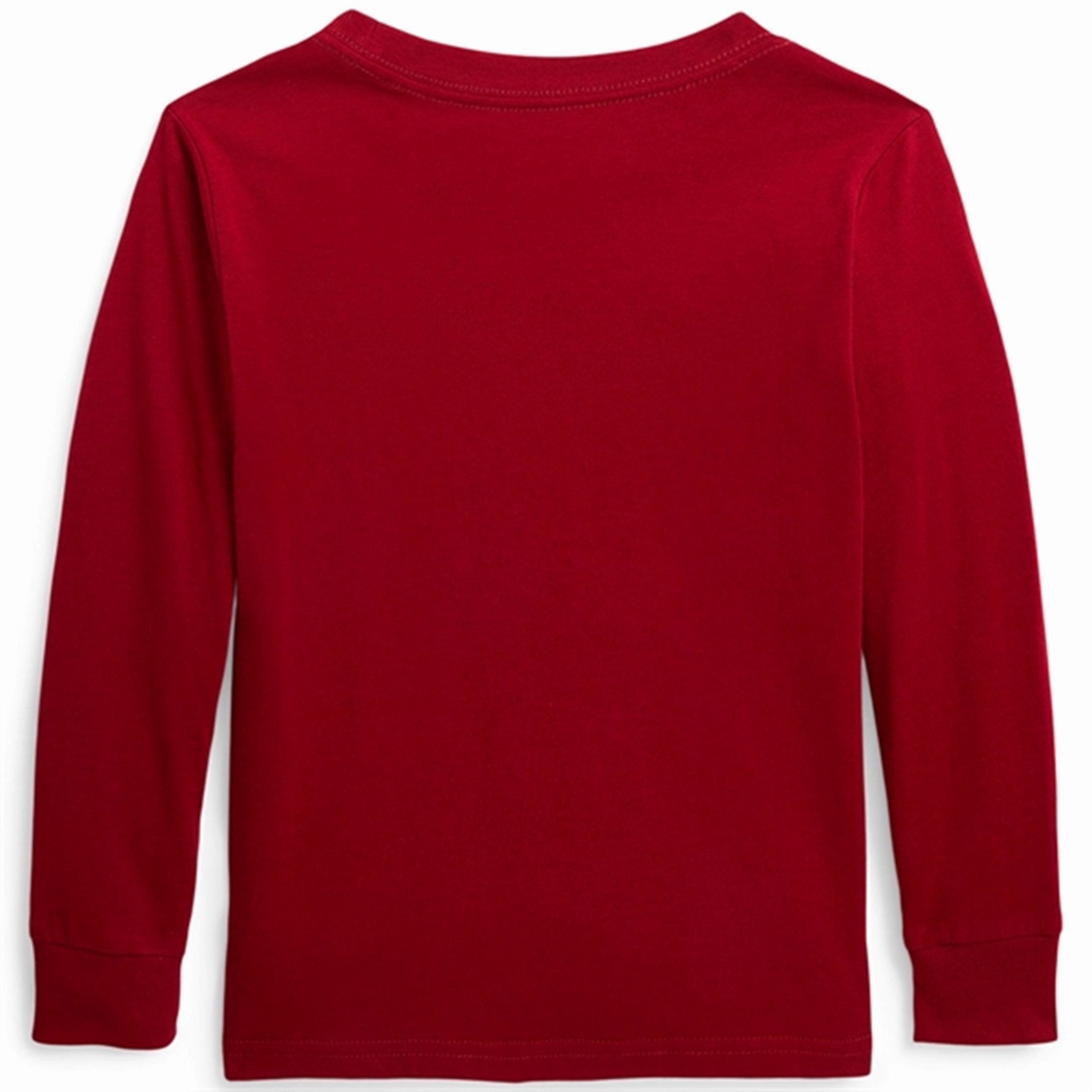 Interview Ready Loose style Polo Ralph Lauren Blouse Fa23 Holiday Red Gift Bear