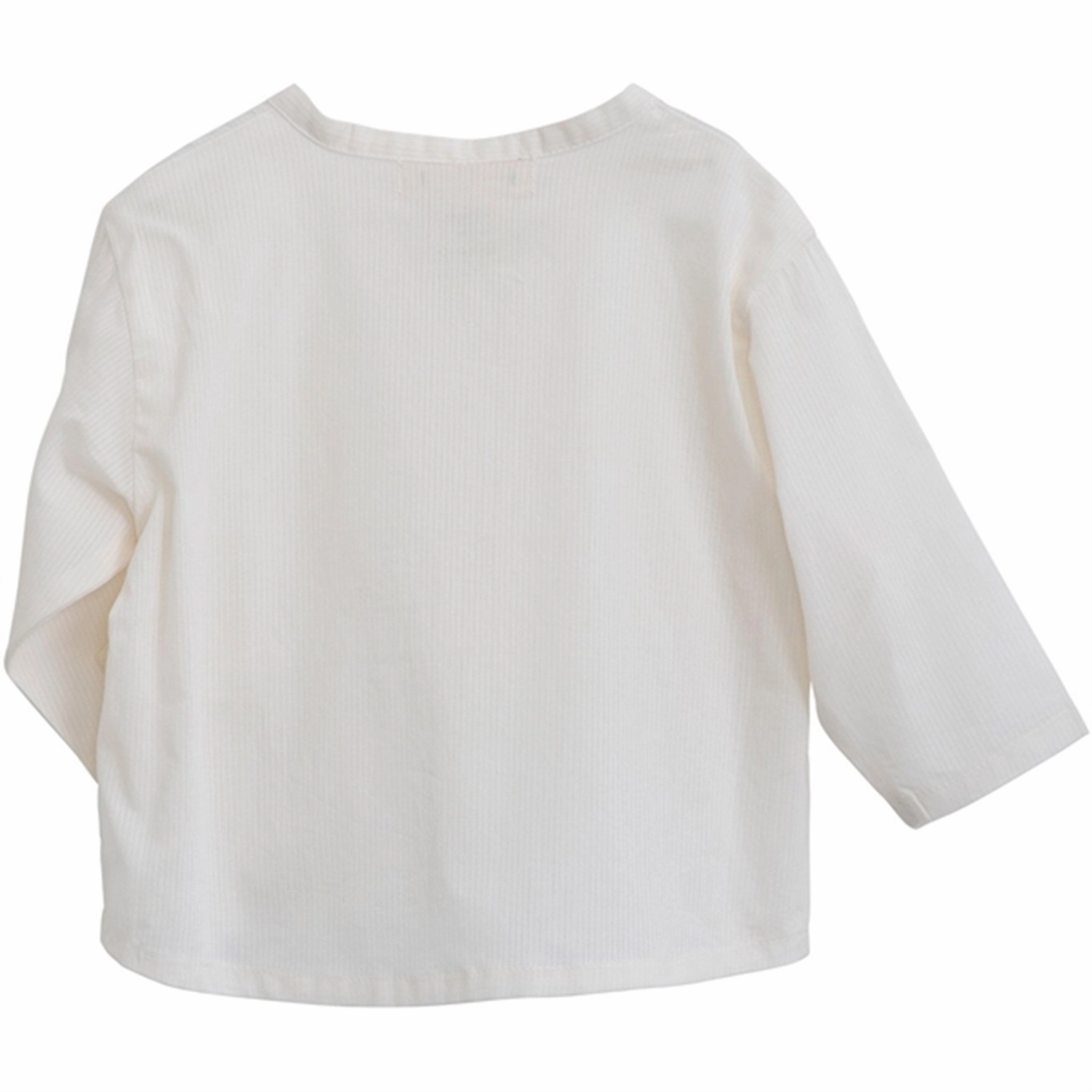 Serendipity Offwhite Baby Loose Shirt Two Tone Stitching
