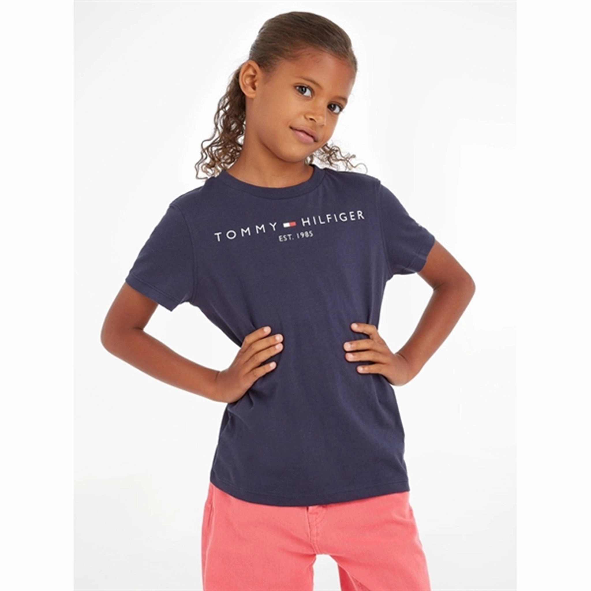 Tommy Hilfiger Essential T-Shirt Twilight Navy Gym workout Cozy and Soft