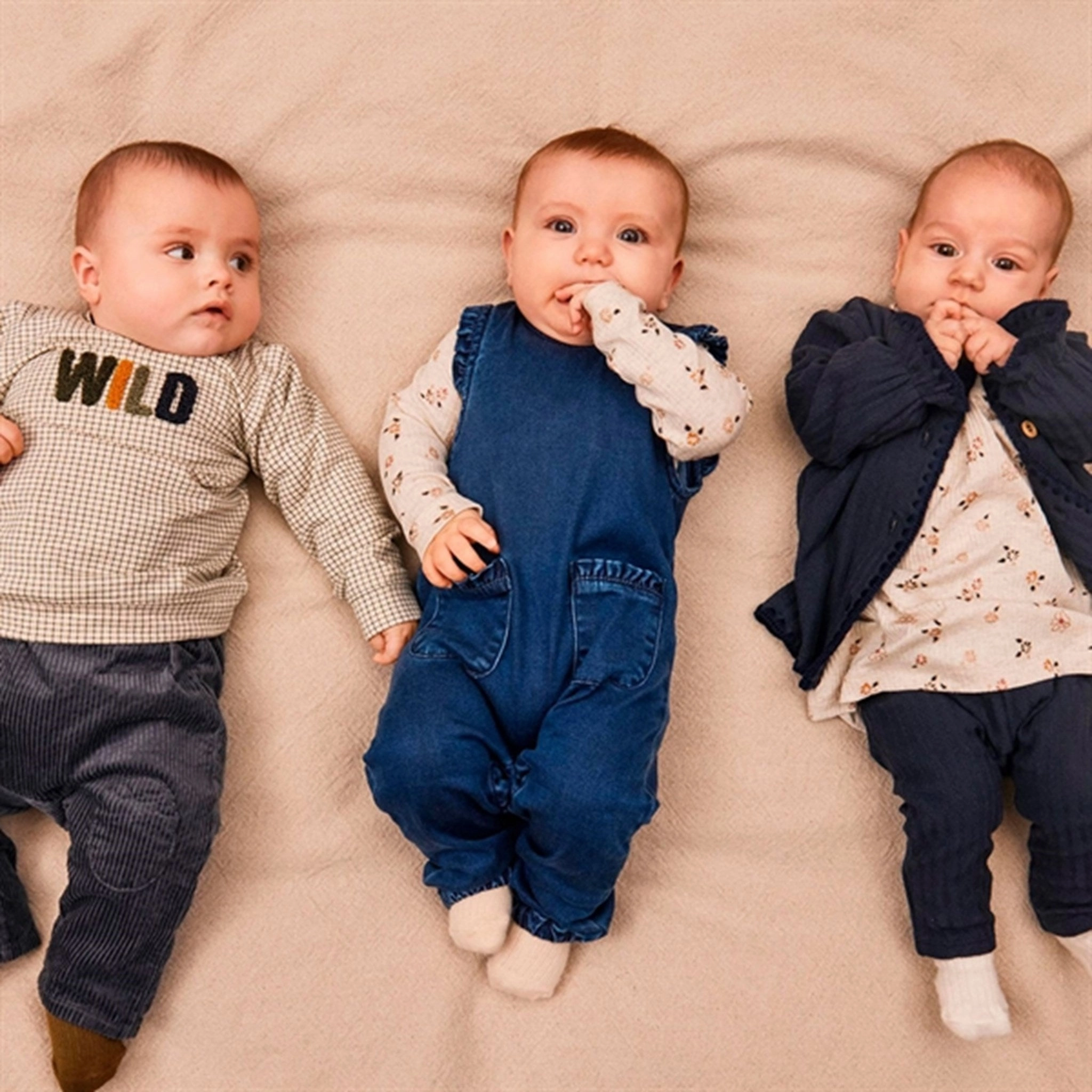 Name it Dark Blue Denim Mia Denim Onesie Basic Running