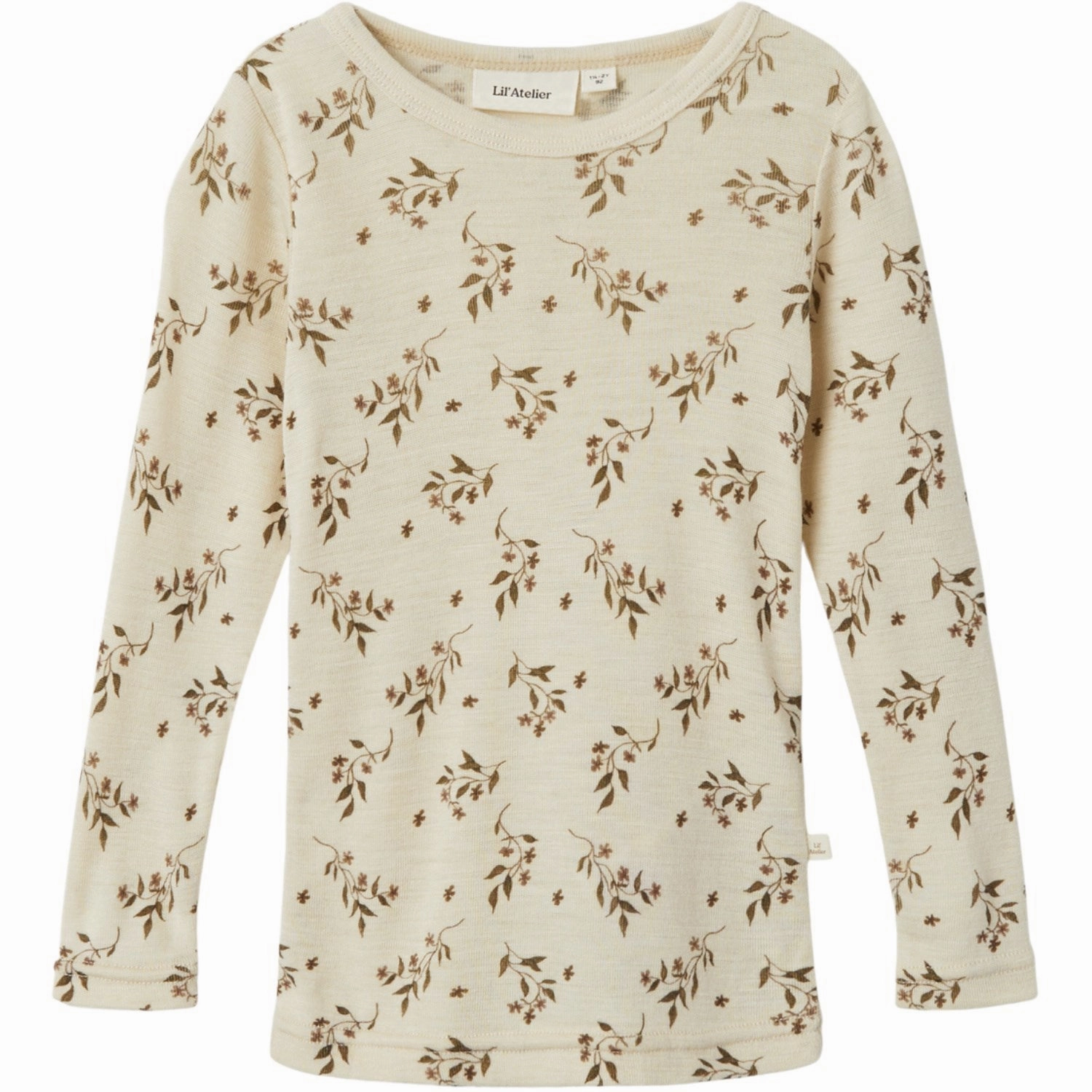 First Date Networking Session Lil'Atelier Sandshell Nimo Slim Wool/Modal Blouse AOP