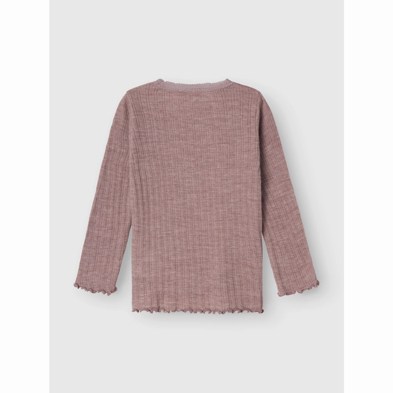 Name It Purple Dove Wossa Wool/Silk Rib Blouse Conference Appropriate tailored look