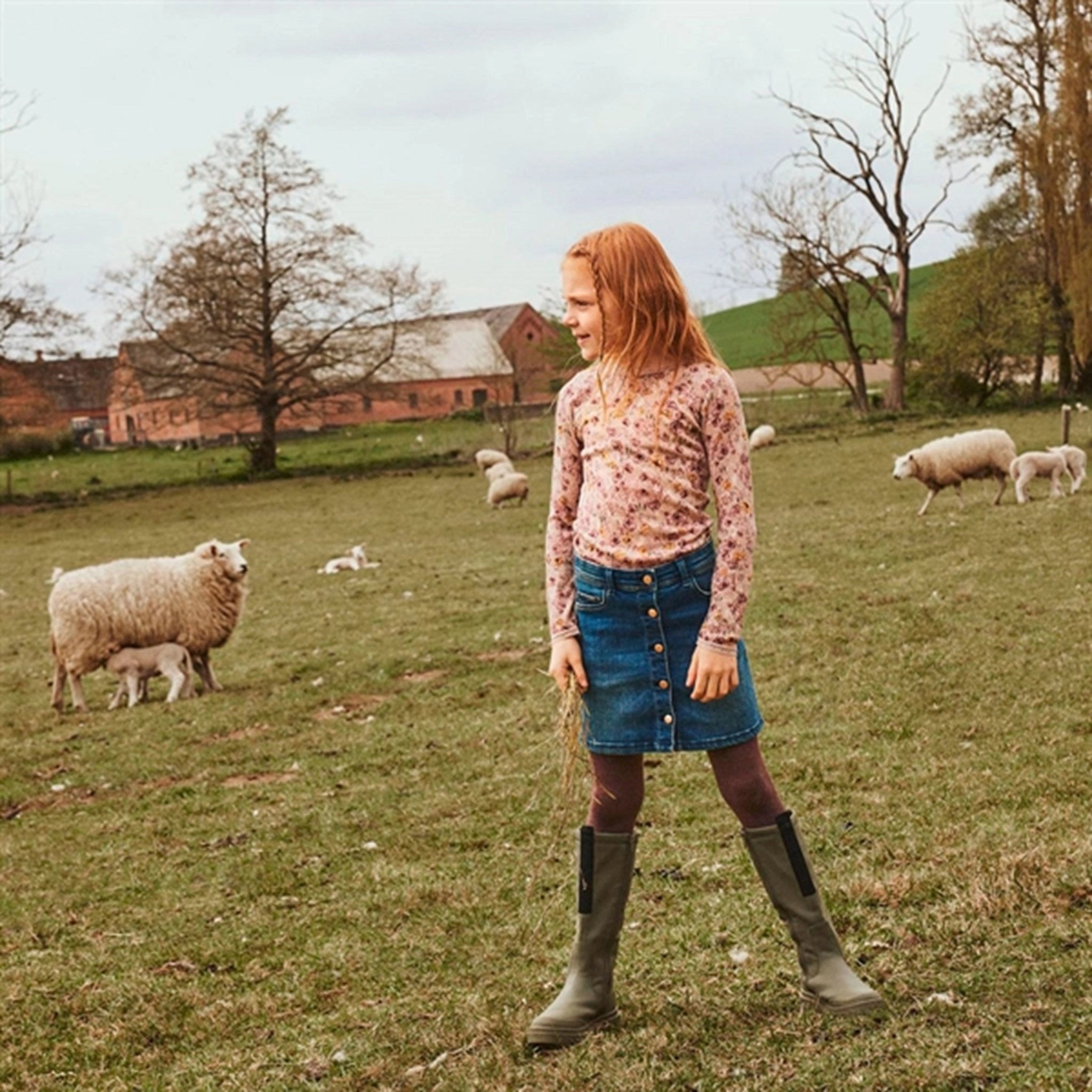 Year-Round Wear Name it Sphinx Wang Wool Needle Blouse AOP