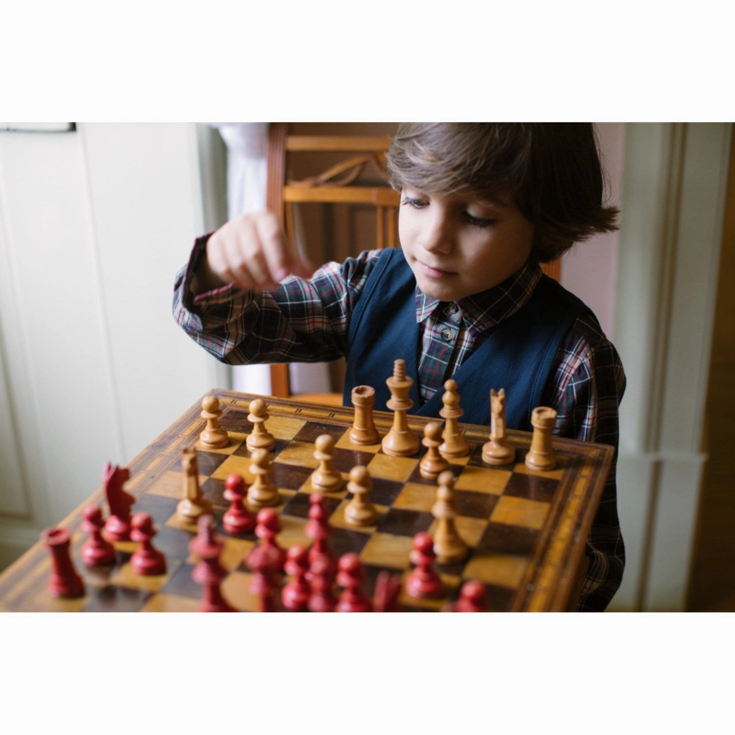 No Slip Shoulder Grips MarMar Check Pine Check Tommy Shirt