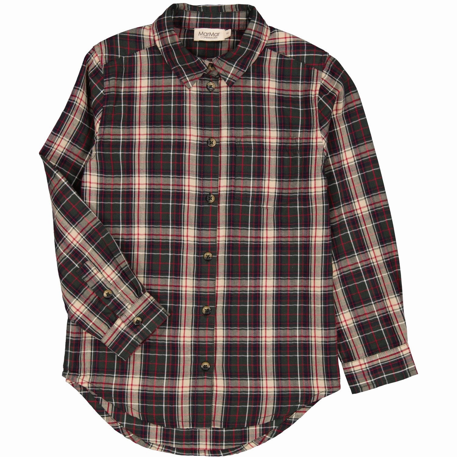 MarMar Check Pine Check Tommy Shirt Streamlined Design Trendy Pattern