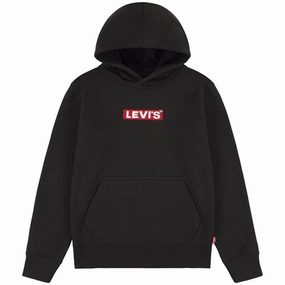 Levi's Box Tab Pullover Hoodie Meteorite V-Neck Breathability