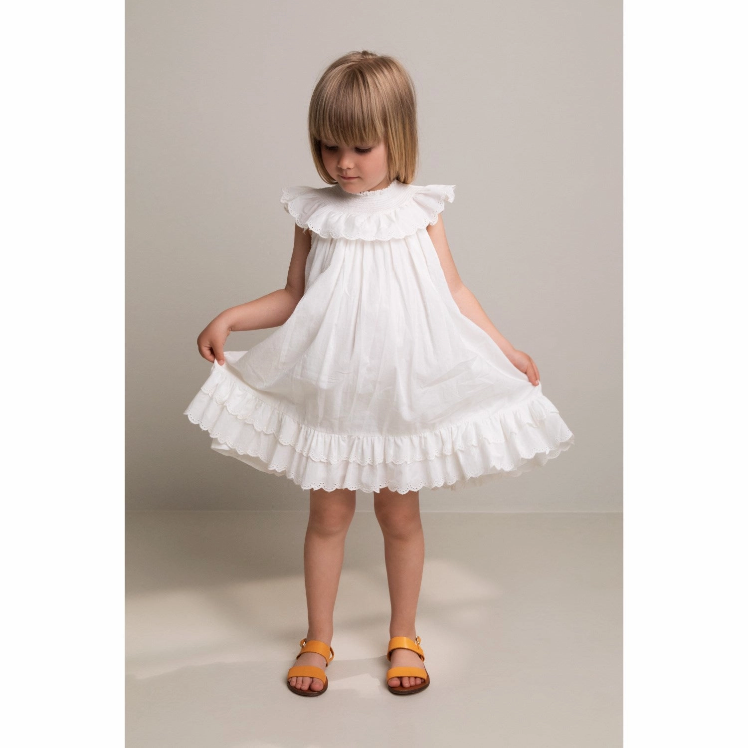 Street Ready MarMar Broderie Anglaise Cloud Druse Frill Dress