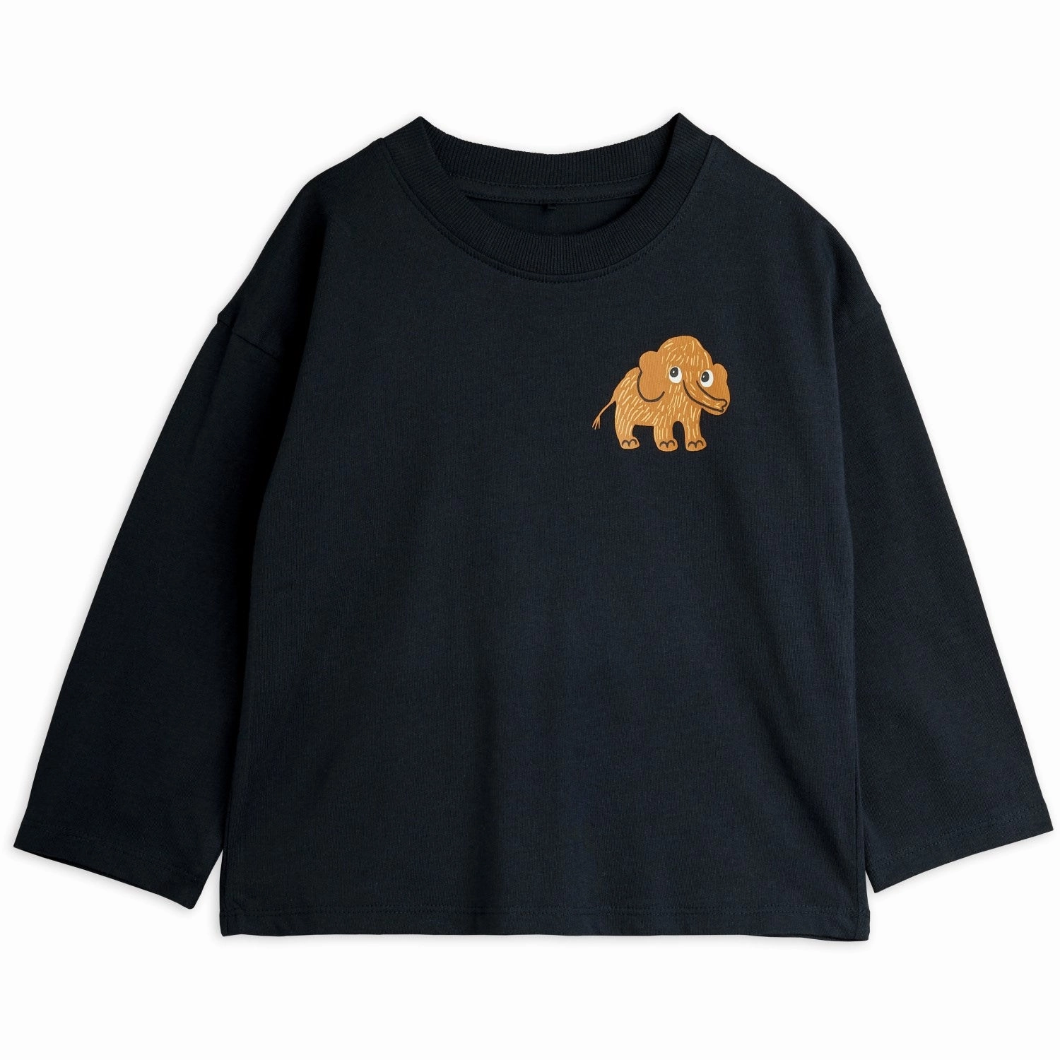 Street Fashion Casual Friday Mini Rodini Black Mammoth Sp Ls Tee