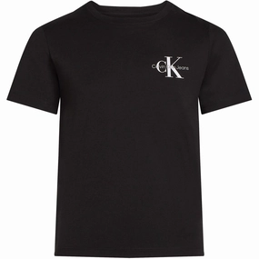 UPF Rated Fabric Vintage authenticity Calvin Klein Ck Black Chest Monologo Ss T-Shirt