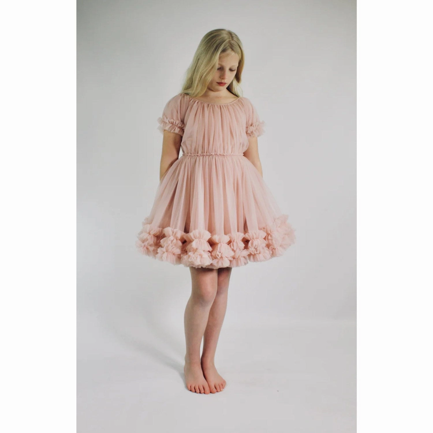 Dolly by Le Petit Frilly Dress Ballet Pink Modern Comfort City Rhythm