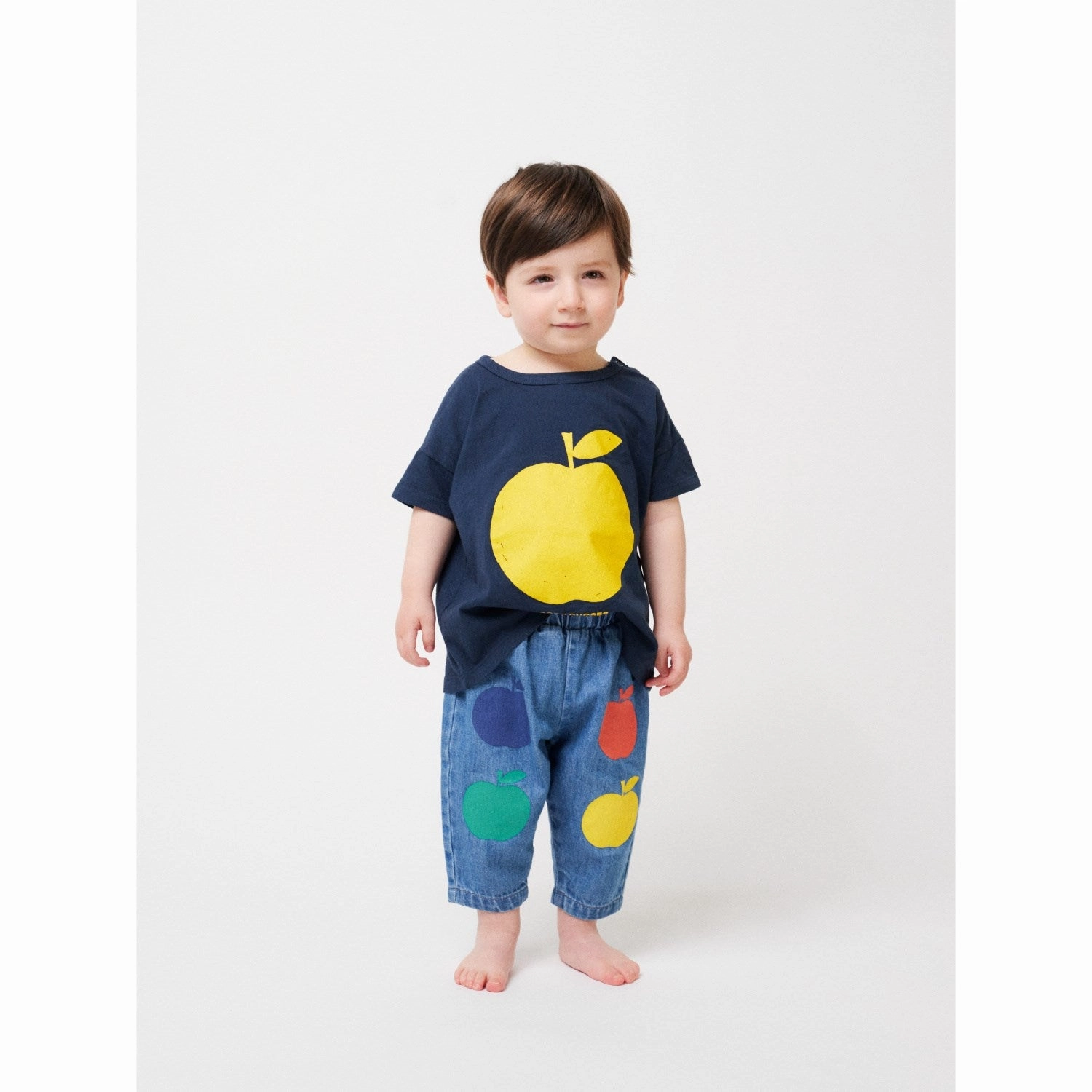 Bobo Choses Midnight Blue Poma Navy T-Shirt Striped Pattern