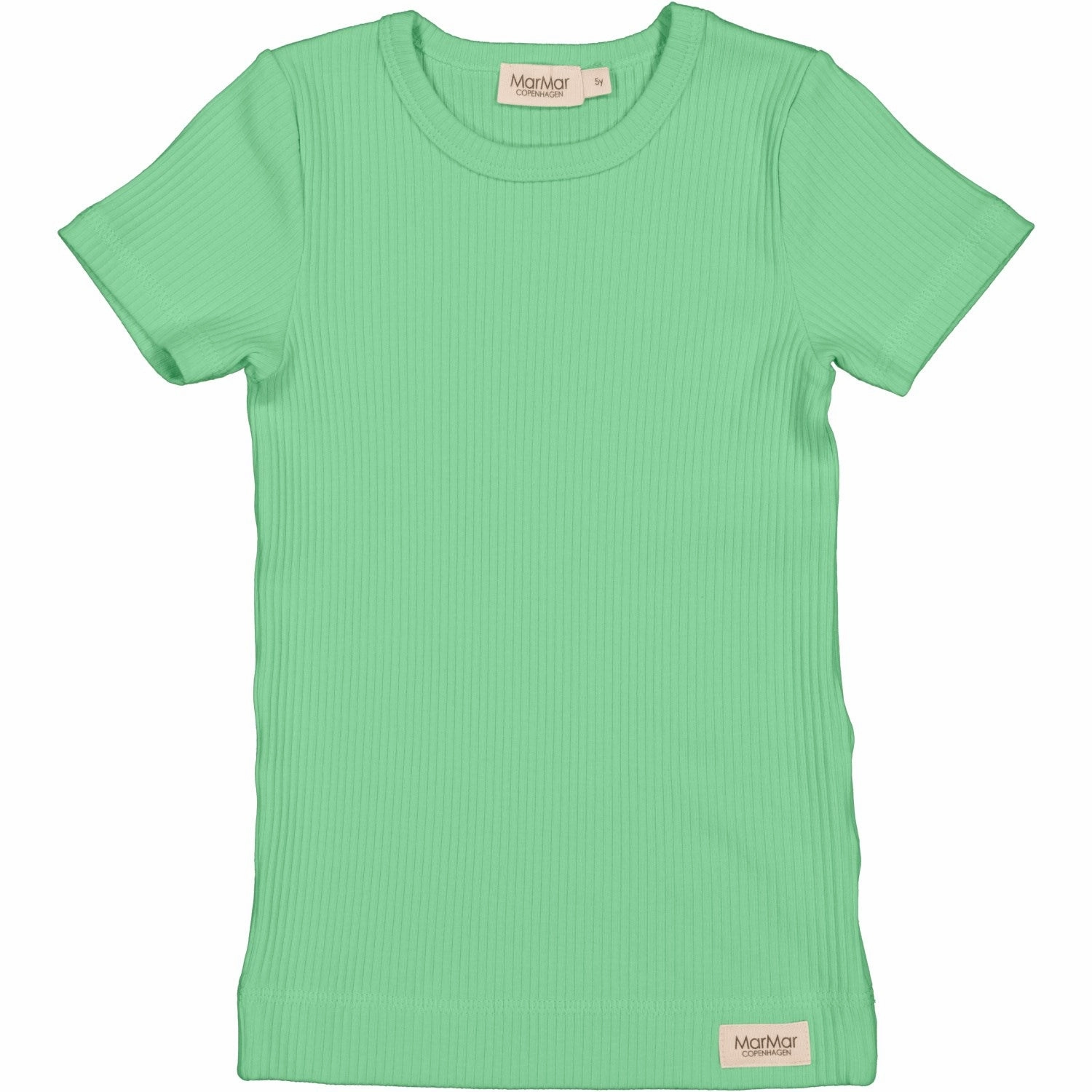 color blocking Perfect Fit MarMar Modal Cale Green Plain T-Shirt