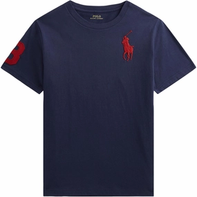 Polo Ralph Lauren Refined Navy/C3870 Boy T-Shirt UltraSoftBrushedInterior Comfortable apparel