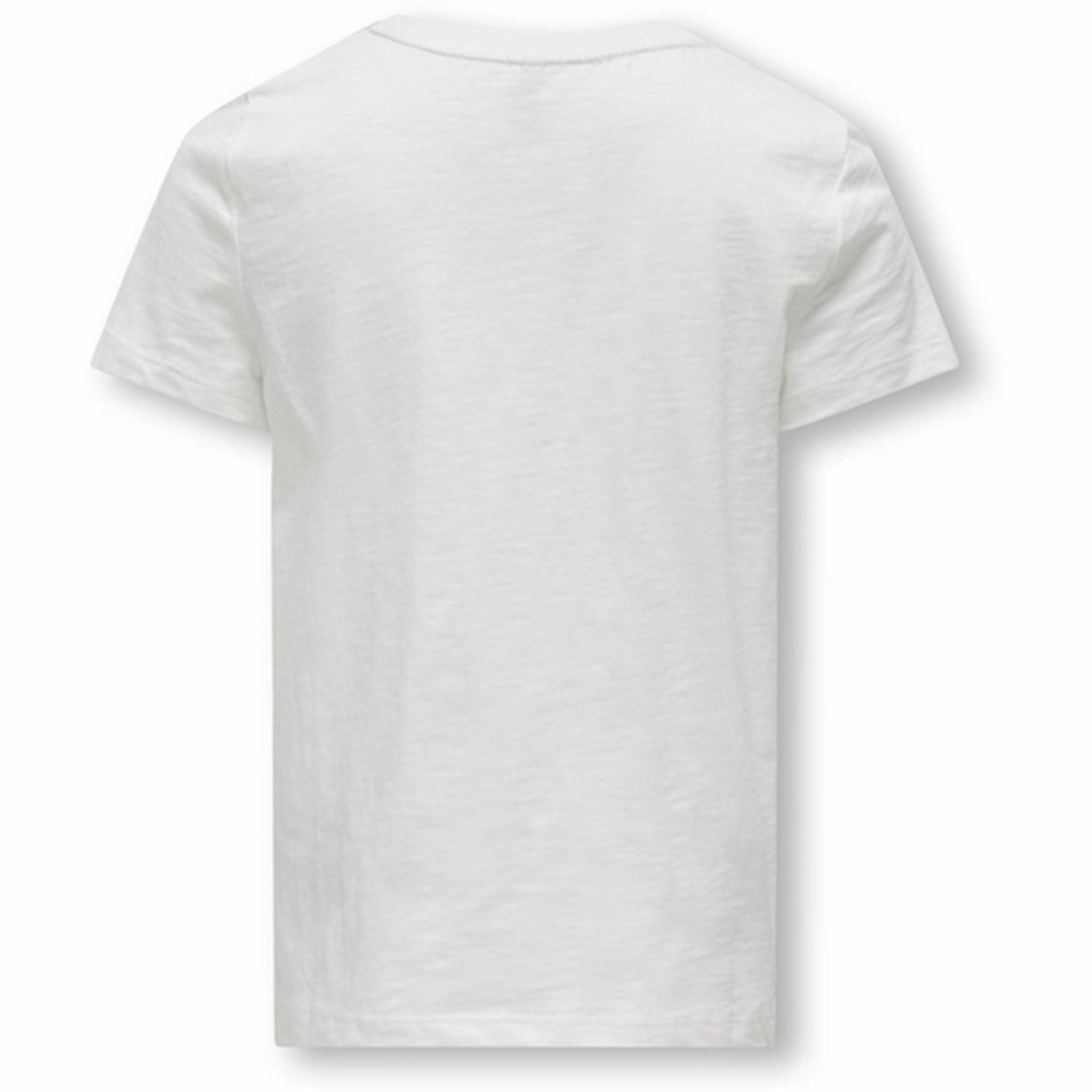 Kids ONLY Cloud Dancer Flowers Nuna T-Shirt Longline Hemline Flexible Wear