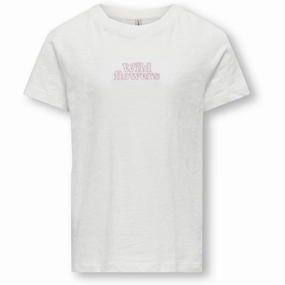 Kids ONLY Cloud Dancer Flowers Nuna T-Shirt Moisture Management Fabric