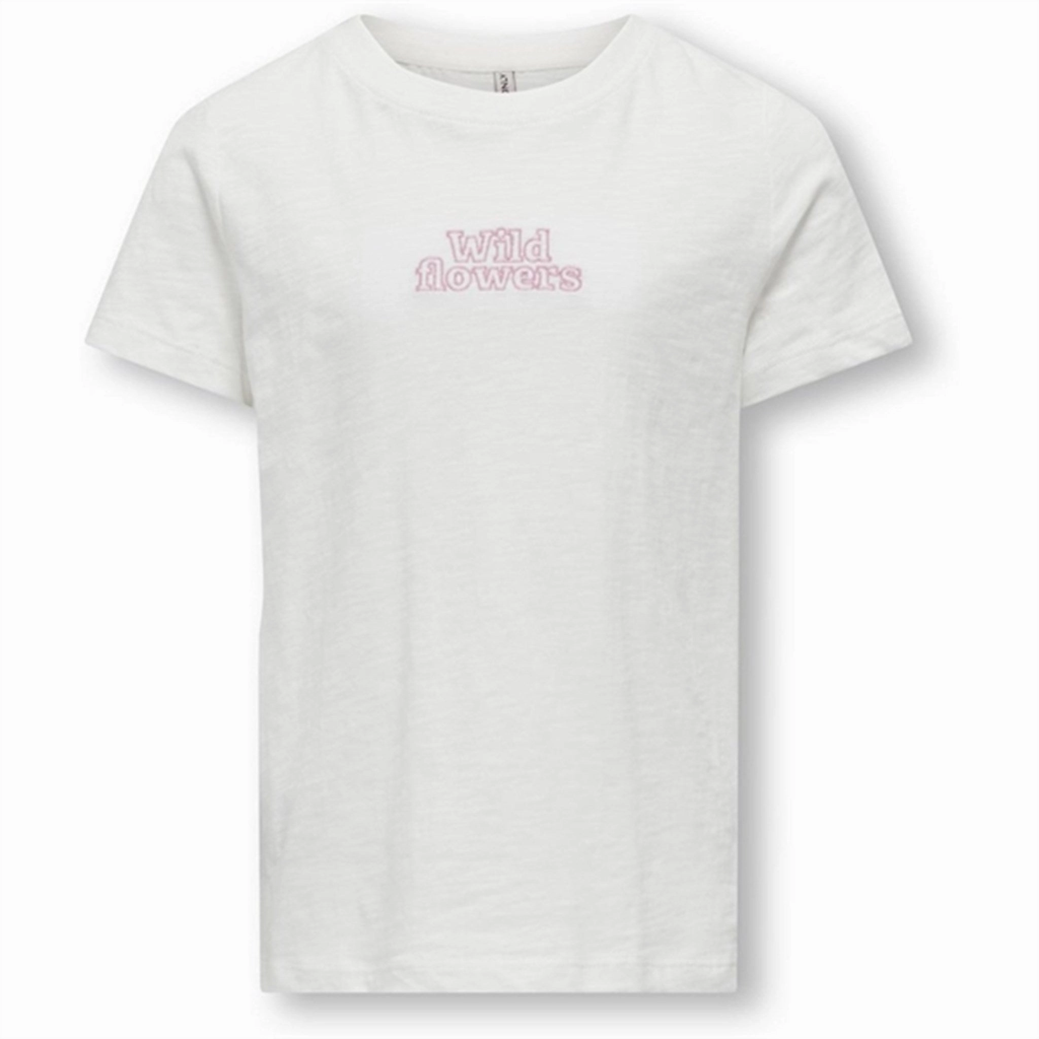 Classic Wearable easygoing look Kids ONLY Cloud Dancer Flowers Nuna T-Shirt