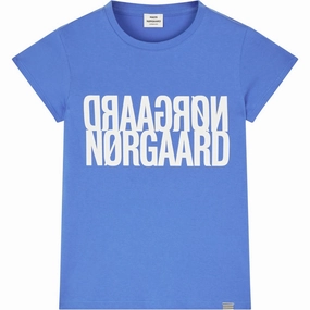 Mads N?rgaard Amparo Blue Single Organic Tuvina Tee soft look Anti Pilling Finish