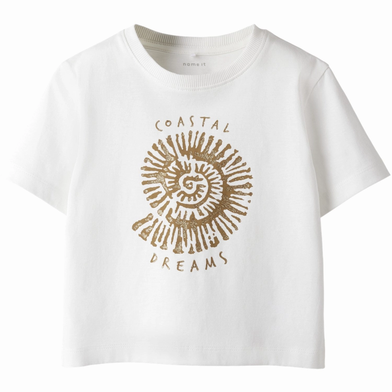 Fashion Comfort Fashionable Fit Name It Cloud Dancer Nmfhaline Ss Nreg Top