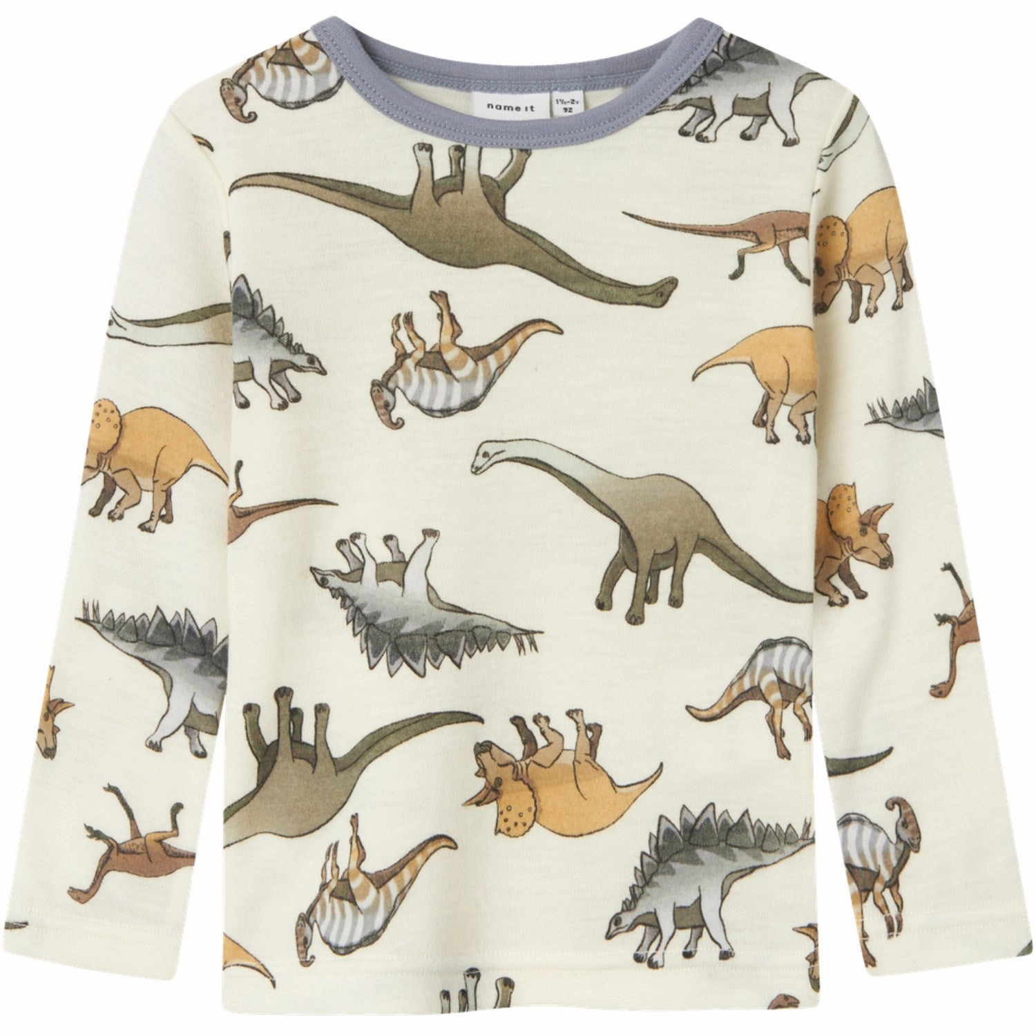 Name It Snow White AOP Willitus Wool Blouse Noos Ventilated Back Panel Summer Fashion