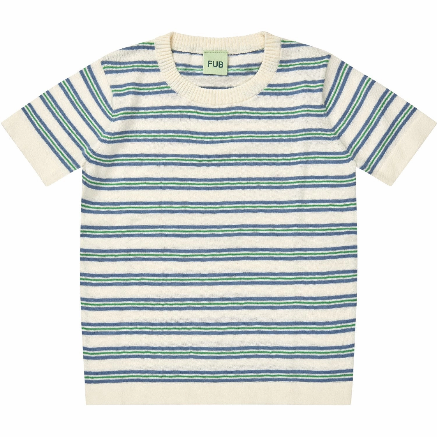Relaxed Comfort Fit FUB ecru/washed indigo Striped T-Shirt