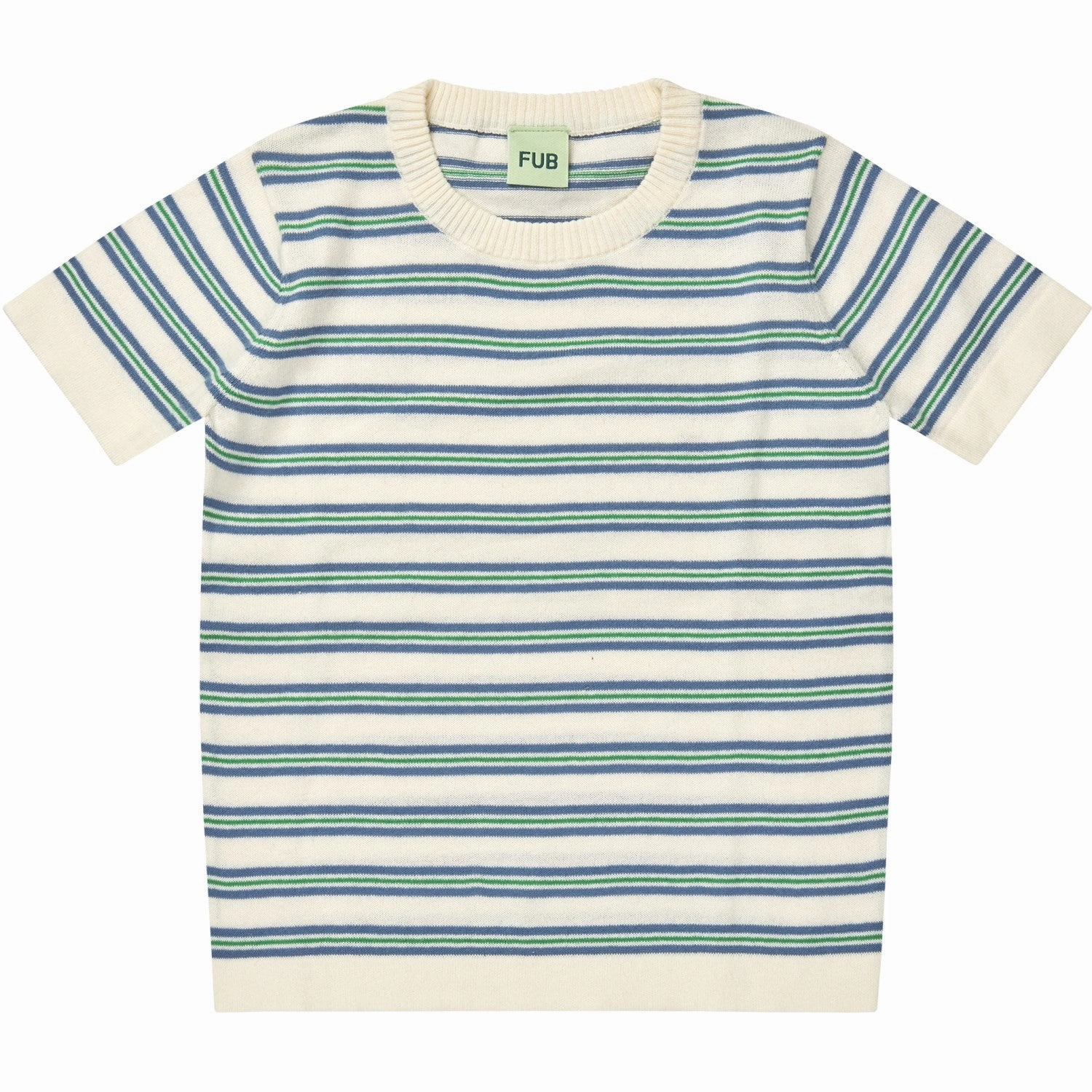 Indoor Event Fit For Comfort FUB ecru/washed indigo Striped T-Shirt