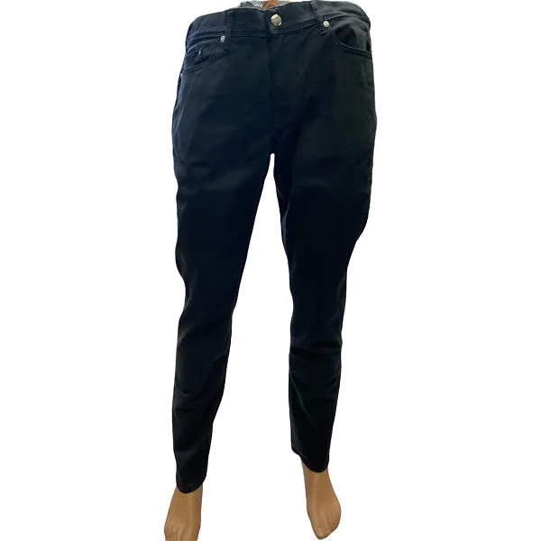 Zero Construction pantalone uomo Fabaco nero Cropped length