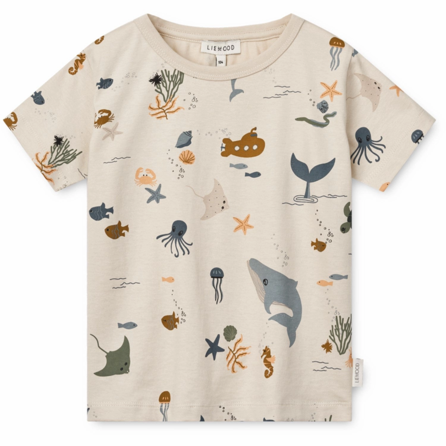 Casual Touch Seasonal Comfort LIEWOOD Sea Creature / Sandy Apia Printed Shortsleeve T-Shirt